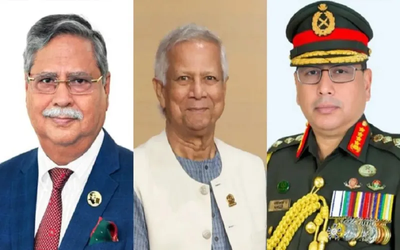 প্রধান উপদেষ্টা ও রাষ্ট্রপতির সঙ্গে সেনাপ্রধানের সাক্ষাৎ