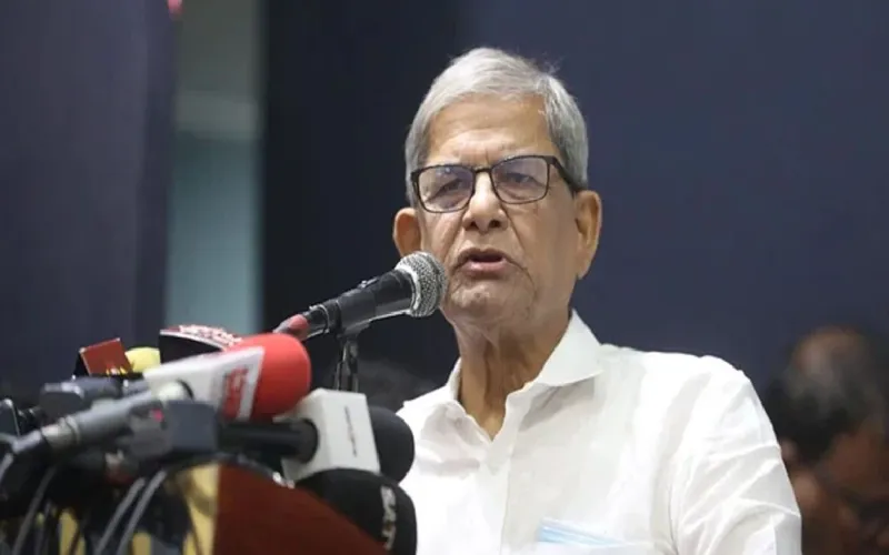 হাসিনা ভারত থেকে দেশকে অস্থিতিশীল করার ষড়যন্ত্র করছে: মির্জা ফখরুল