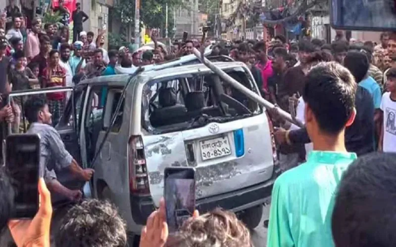 উত্তরায় গাড়িচাপায় পথচারী নিহত, চালককে গণপিটুনি