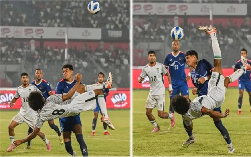 হামজার উড়ন্ত ছবি পোস্ট করে যা লিখল ফিফা