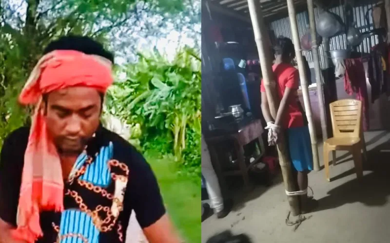 মাদক ব্যবসায় বাধা: স্ত্রী-সন্তানকে খুঁটিতে বেঁধে নির্যাতন
