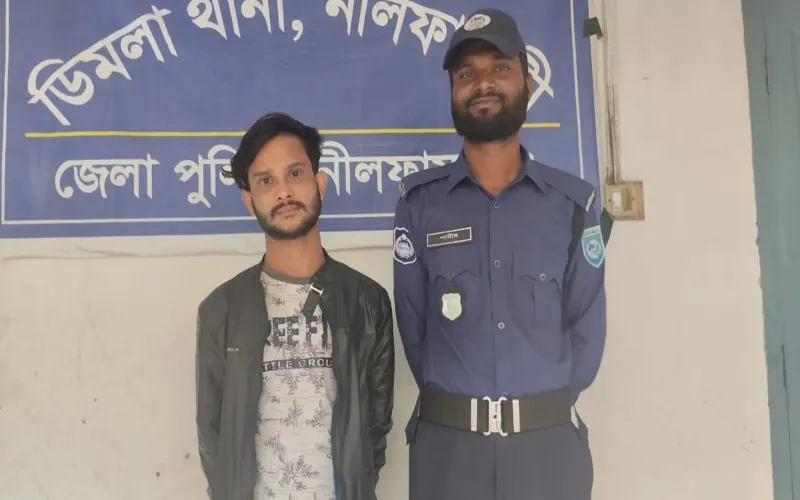 নীলফামারীতে  ৯ পিস ইয়াবা ট্যাবলেটসহ এক যুবককে গ্রেপ্তার