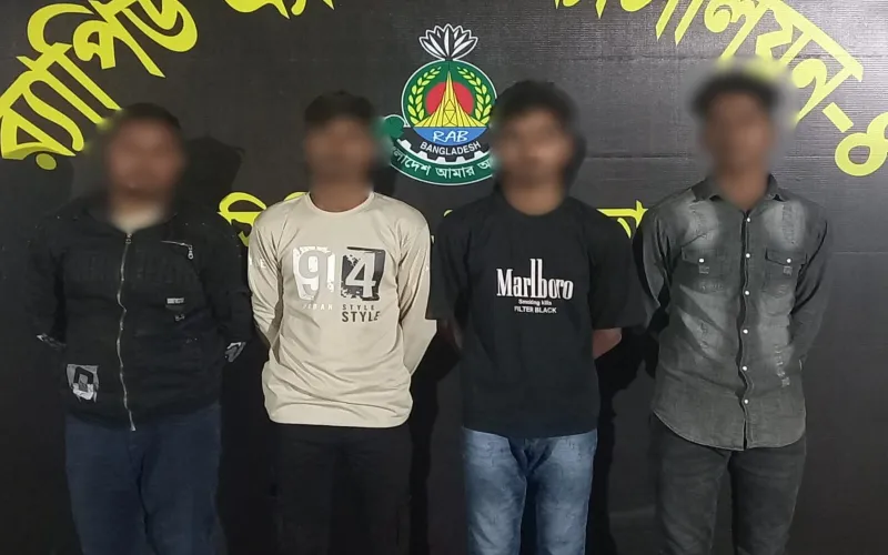 র‌্যাবের অভিযানে হত্যা মামলার ৬ আসামি গ্রেফতার