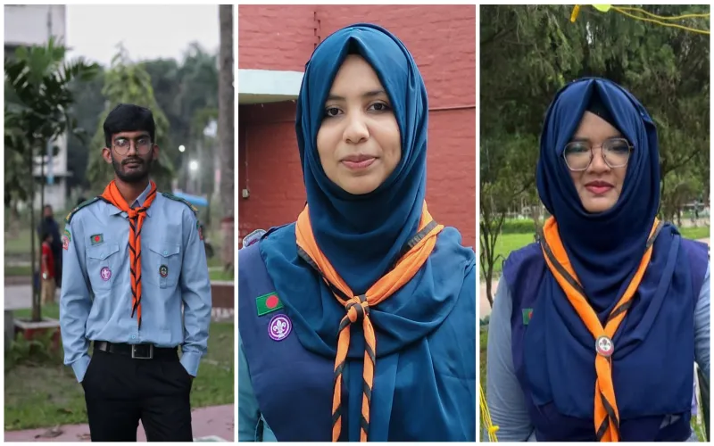 বাংলাদেশ স্কাউটসের মর্যাদাপূর্ণ স্বীকৃতি পেলেন বাকৃবির তিন রোভার স্কাউট